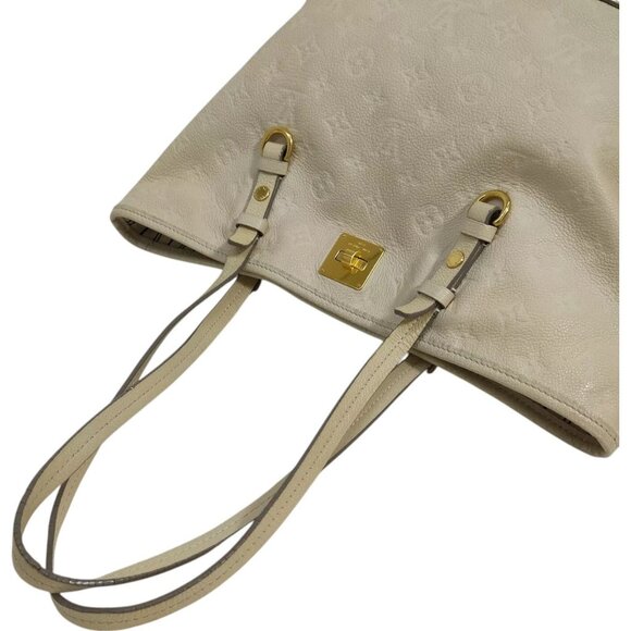 510520AX (S6) Louis Vuitton Tote Bag Citadine PM White Monogram Empreinte - Picture 3 of 9